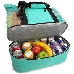 Waterproof Beach Bag With Cooler Compartment - Beach Bags Waterproof Sandproof For Women, Pool Bag & Beach Tote Bag